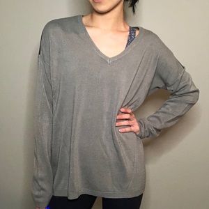 BCBGeneration - Leather Shoulder Trim Sweater